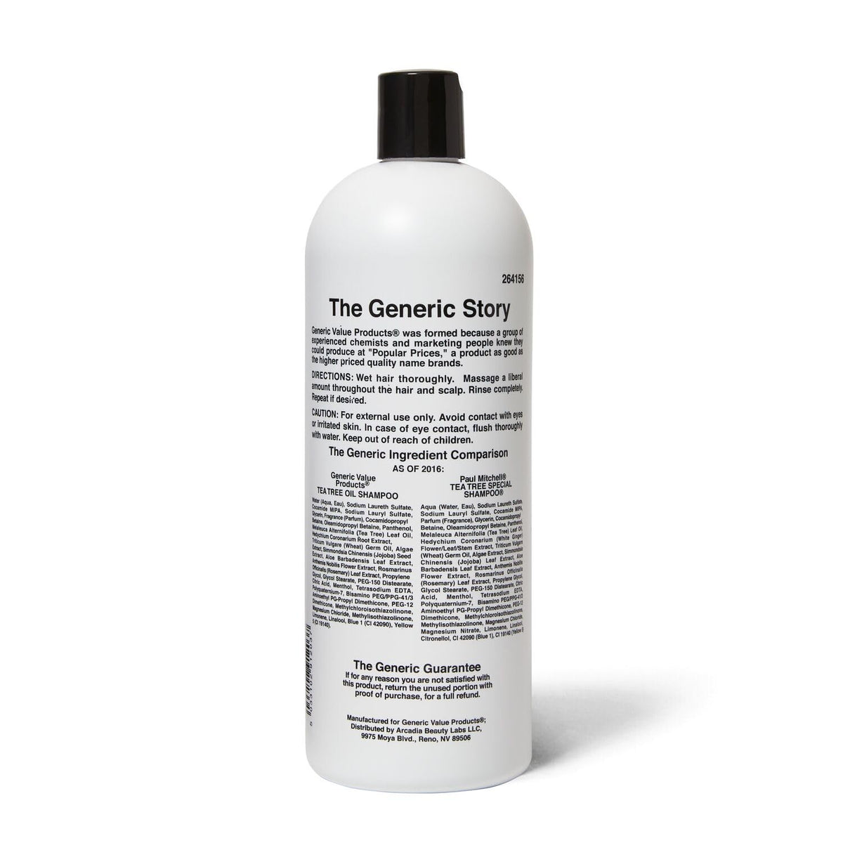 Generic Value Products pump cap close-up for easy dispensing benefit