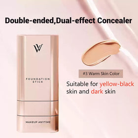 Gymfber dual-head brush detail displaying M-shaped head for precise contouring and seamless blending