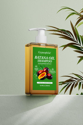 Gypsophila shampoo in bathroom lifestyle promoting daily routine benefit