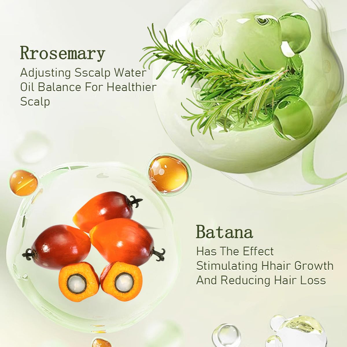 Gypsophila shampoo foam texture demonstrating cleansing and lathering