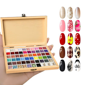 GZIXBDA front tray packaging showing 57 color variety and sealed cover for portability