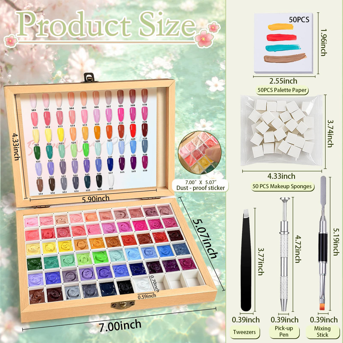 GZIXBDA palette on salon station showing professional-ready convenience