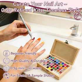 GZIXBDA ombre nail in use created with sponge for quick gradient effect