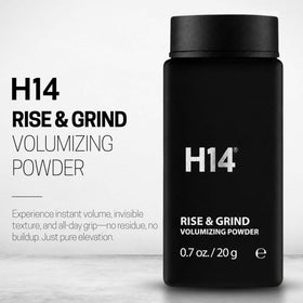H14 open top revealing fine powder and easy dispensing benefit