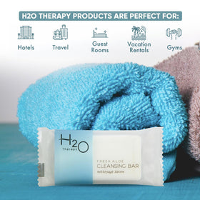 H2O Therapy close-up of soap texture highlighting smooth, gentle lather