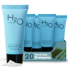 H2O Therapy front packaging showing 20 bottles and white tea scent benefit