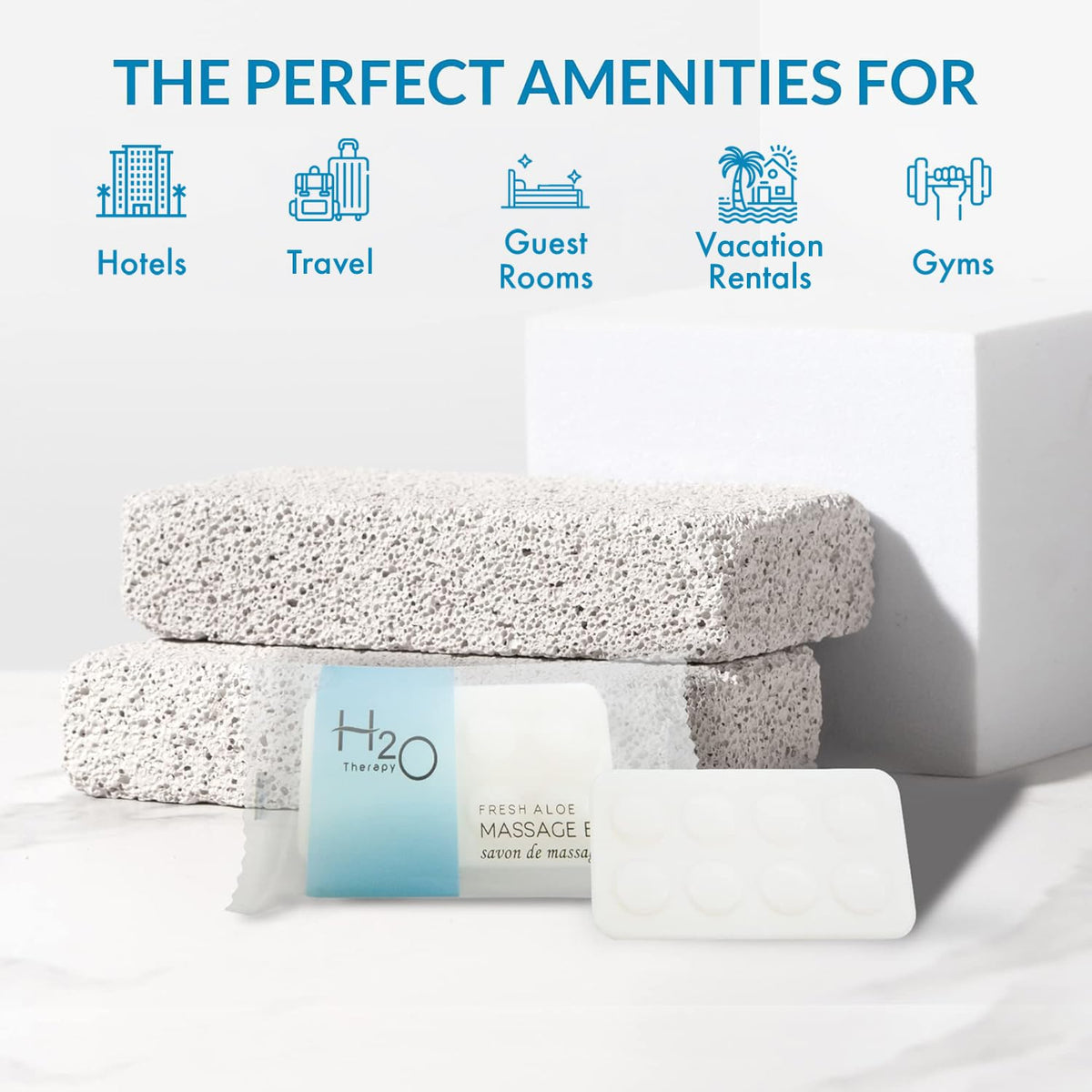 H2O Therapy individual sachet close-up keeps soap hygienic and ready