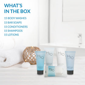 H2O Therapy individually wrapped soap bar showing hygienic single-use convenience
