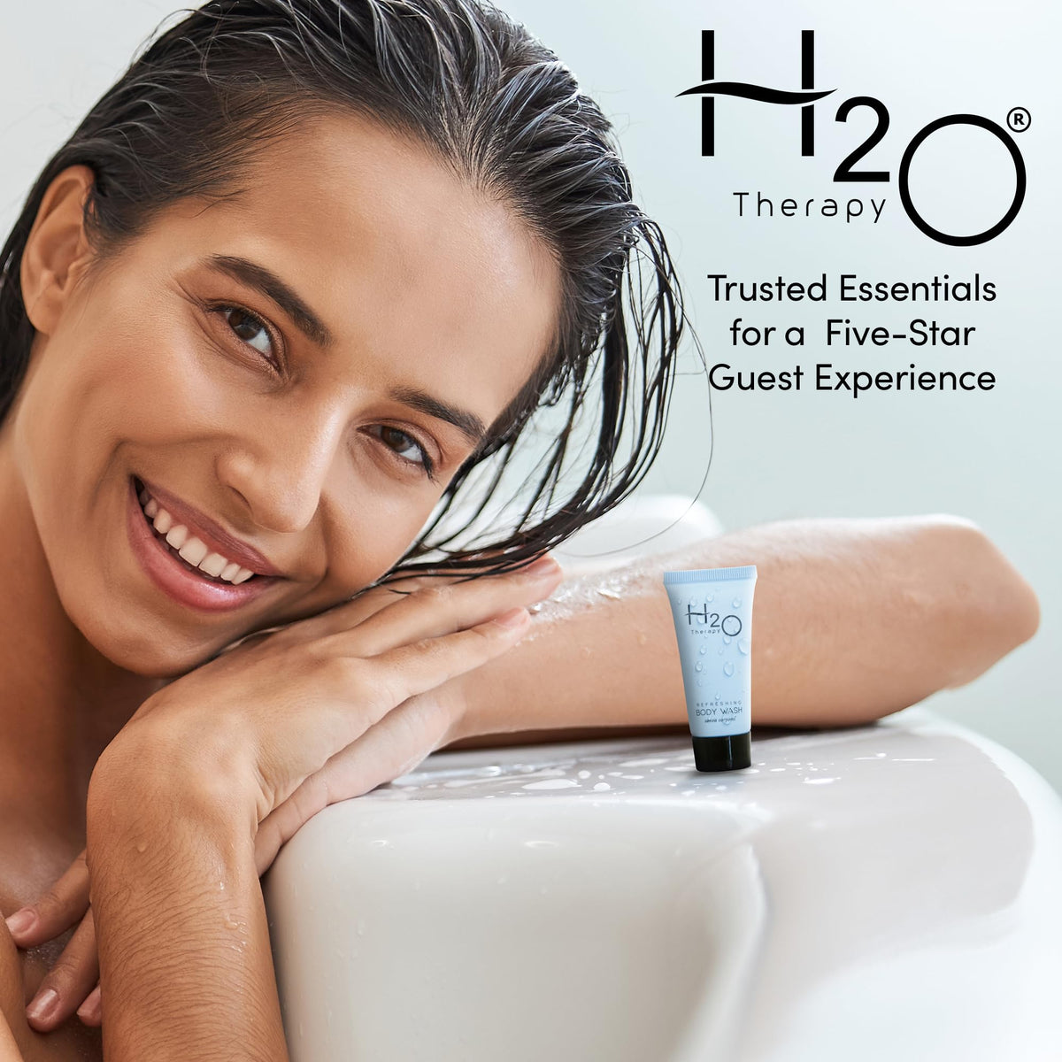 H2O Therapy stacked in supply closet demonstrating organized storage and efficiency