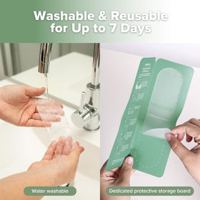 haakaa strip being washed to demonstrate easy reuse
