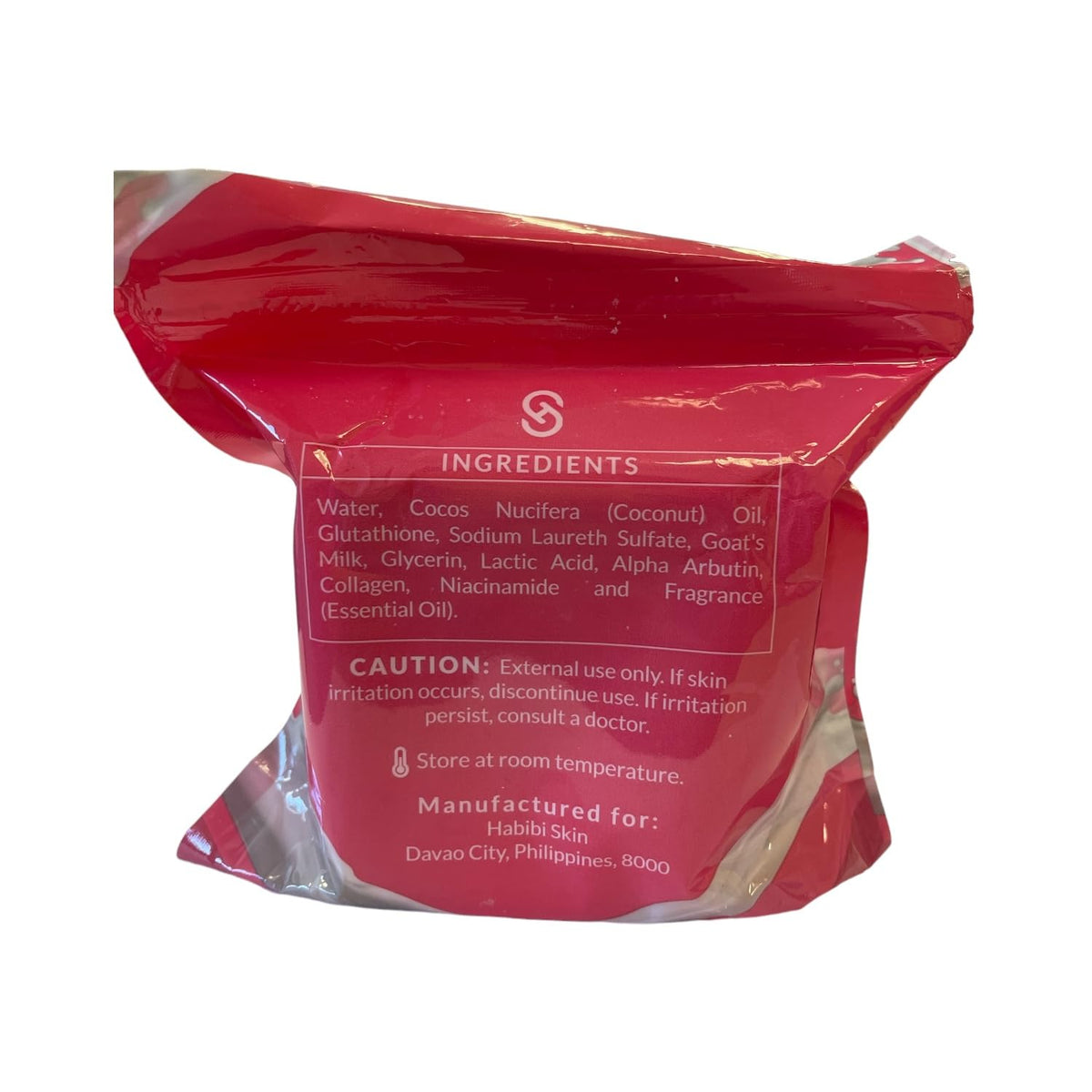 Habibi soap in hand demonstrating bar size and easy use