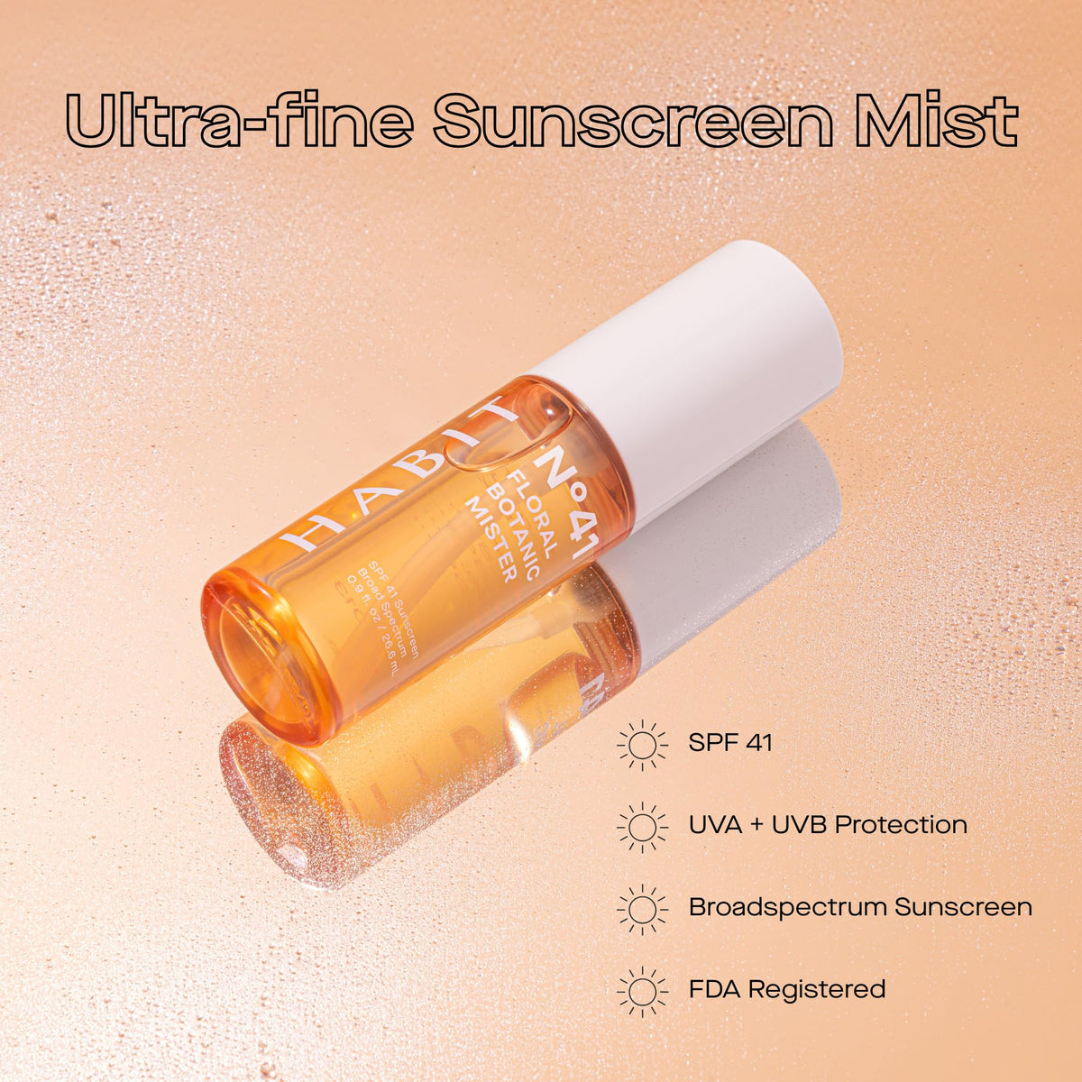 HABIT mist nozzle close-up highlighting precise touchless application control
