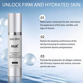 HACIRFE niacinamide and peptide detail highlighting smoothing benefit