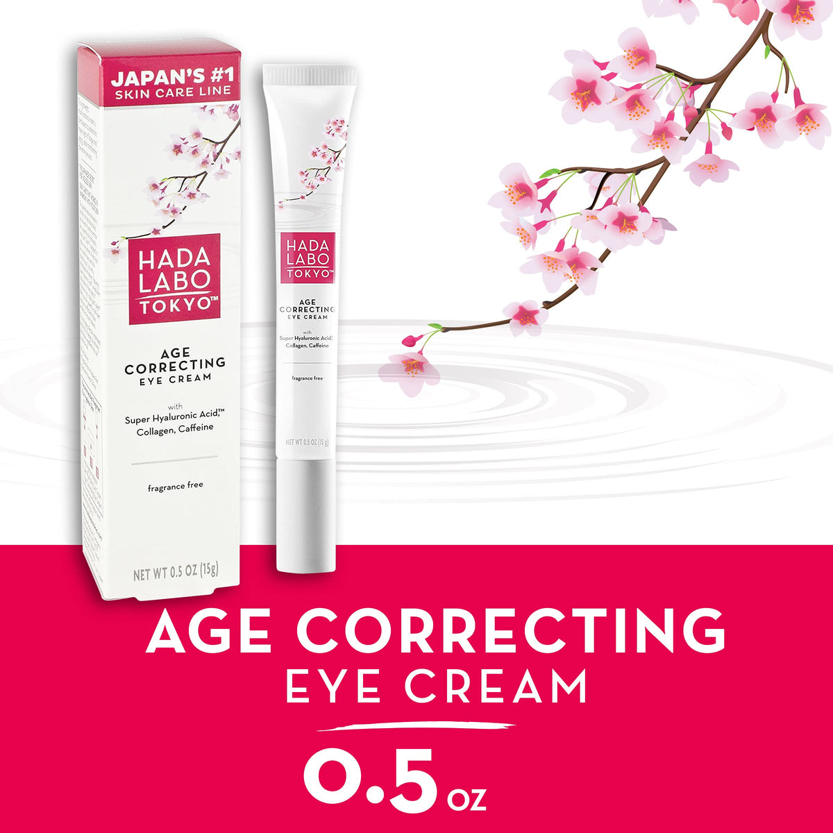 Hada Labo Tokyo cream texture close-up demonstrating lightweight, non-greasy hydration