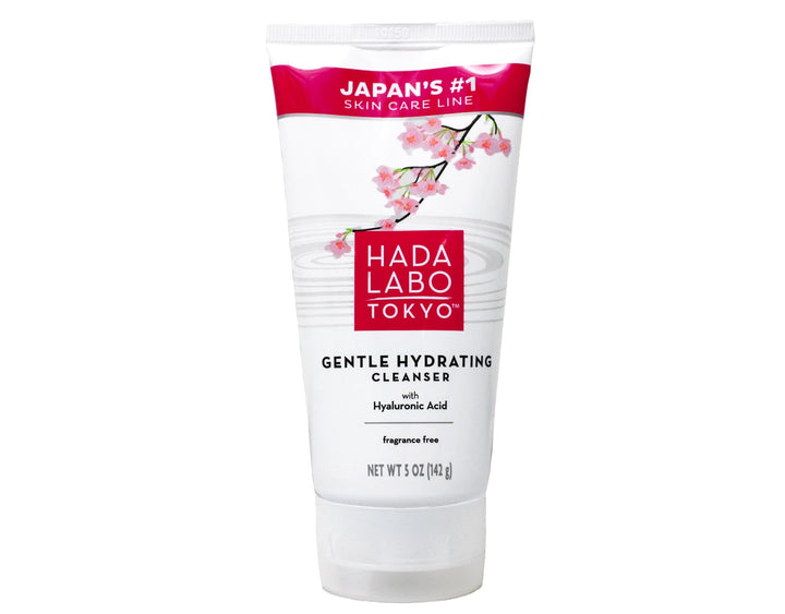 Hada Labo Tokyo front packaging showing bottle and branding for gentle cleansing