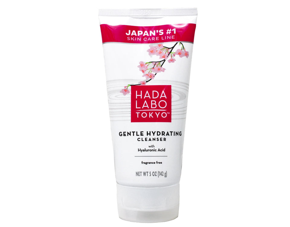 Hada Labo Tokyo front packaging showing bottle and branding for gentle cleansing