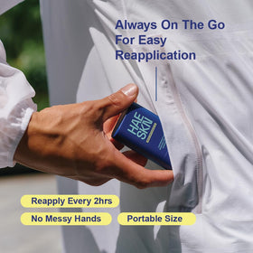 HAESKN stick inside a bag ready for quick reapply during busy days