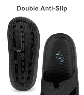 Haifago slides in use poolside demonstrating non-slip grip and quick-drying