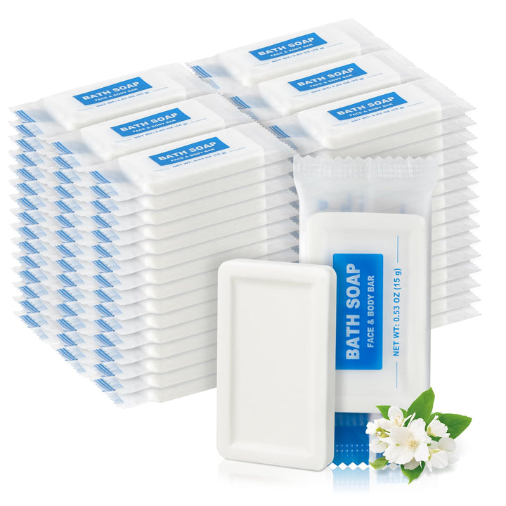 HAIFOTRVA front packaging showing 50-count bulk soap bars for easy replenishment