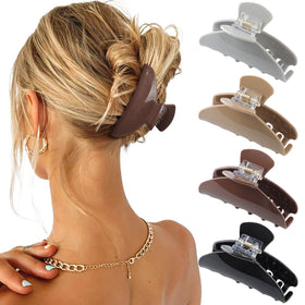 HAIMEIKANG front packaging showing four large acrylic clips and stylish look
