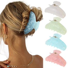 HAIMEIKANG front packaging showing four shell-colored clips, clear durable design benefit