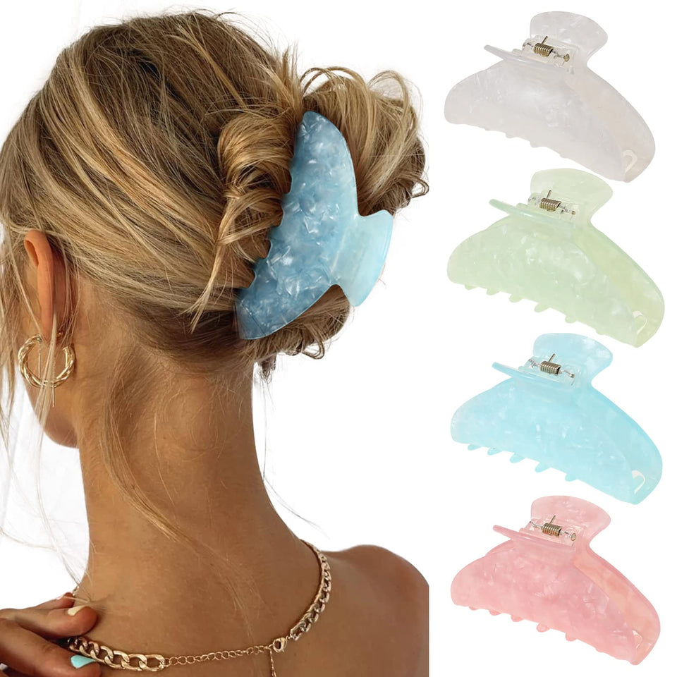 HAIMEIKANG front packaging showing four shell-colored clips, clear durable design benefit