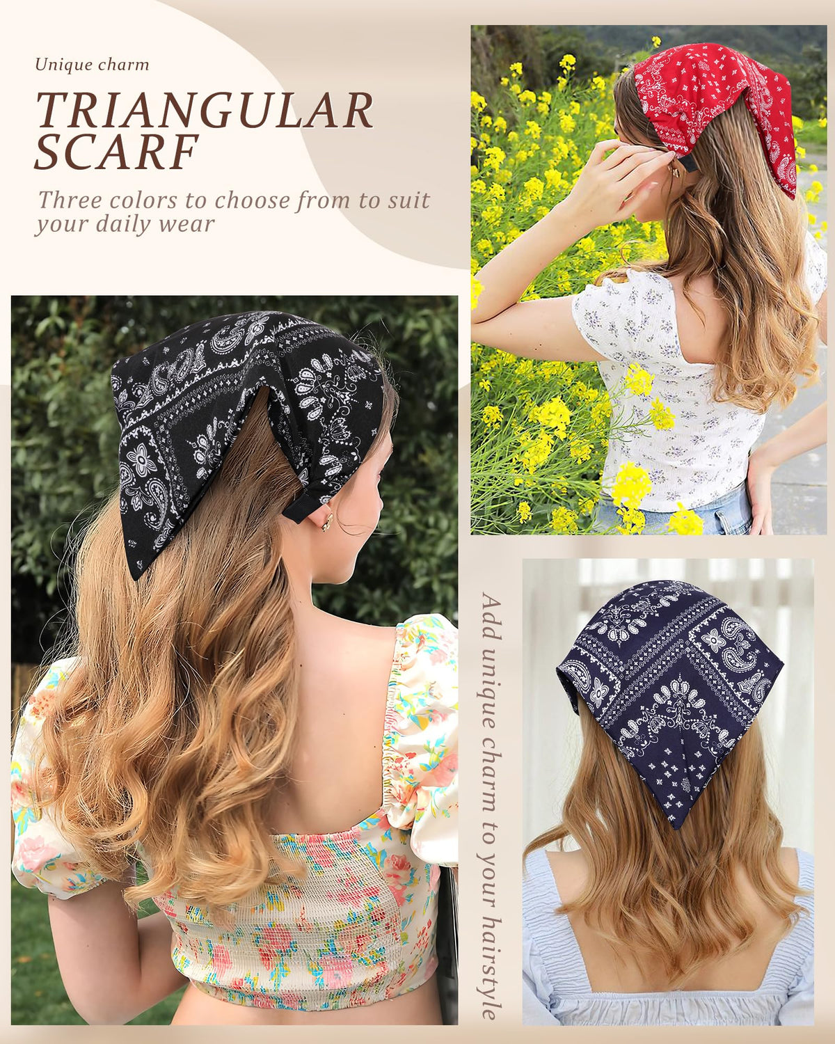 HAIMEIKANG boho knot style worn showing secure hold and fashionable look
