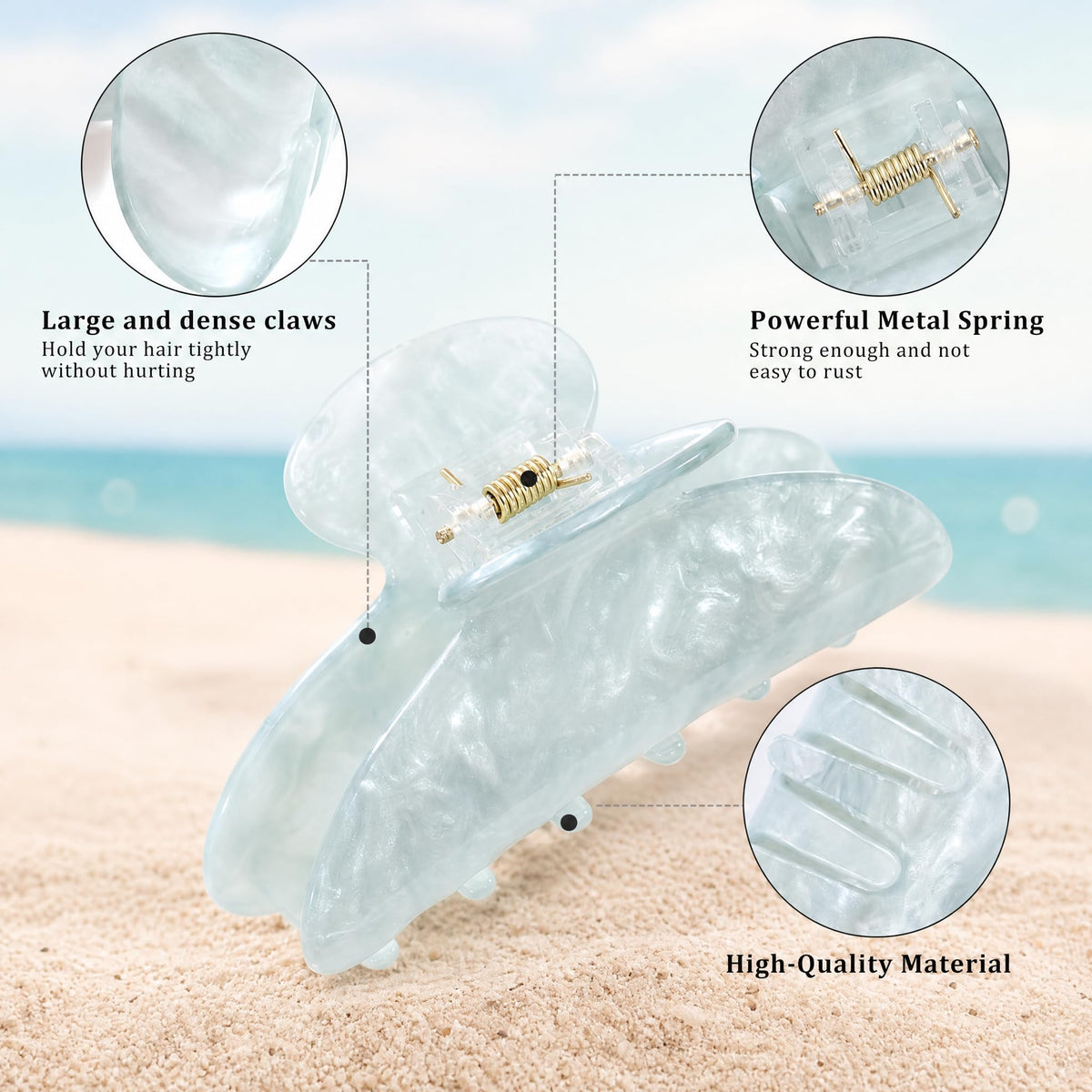 HAIMEIKANG clip held in hand to show true 8 cm size and easy portability
