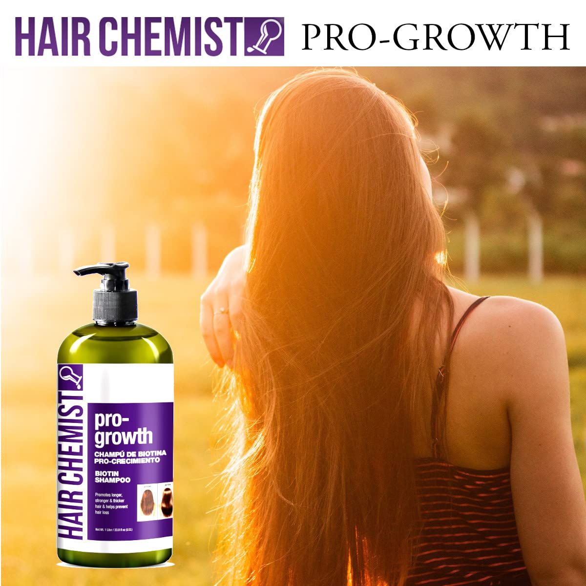 Hair Chemist biotin ingredient close-up highlighting strengthening benefit
