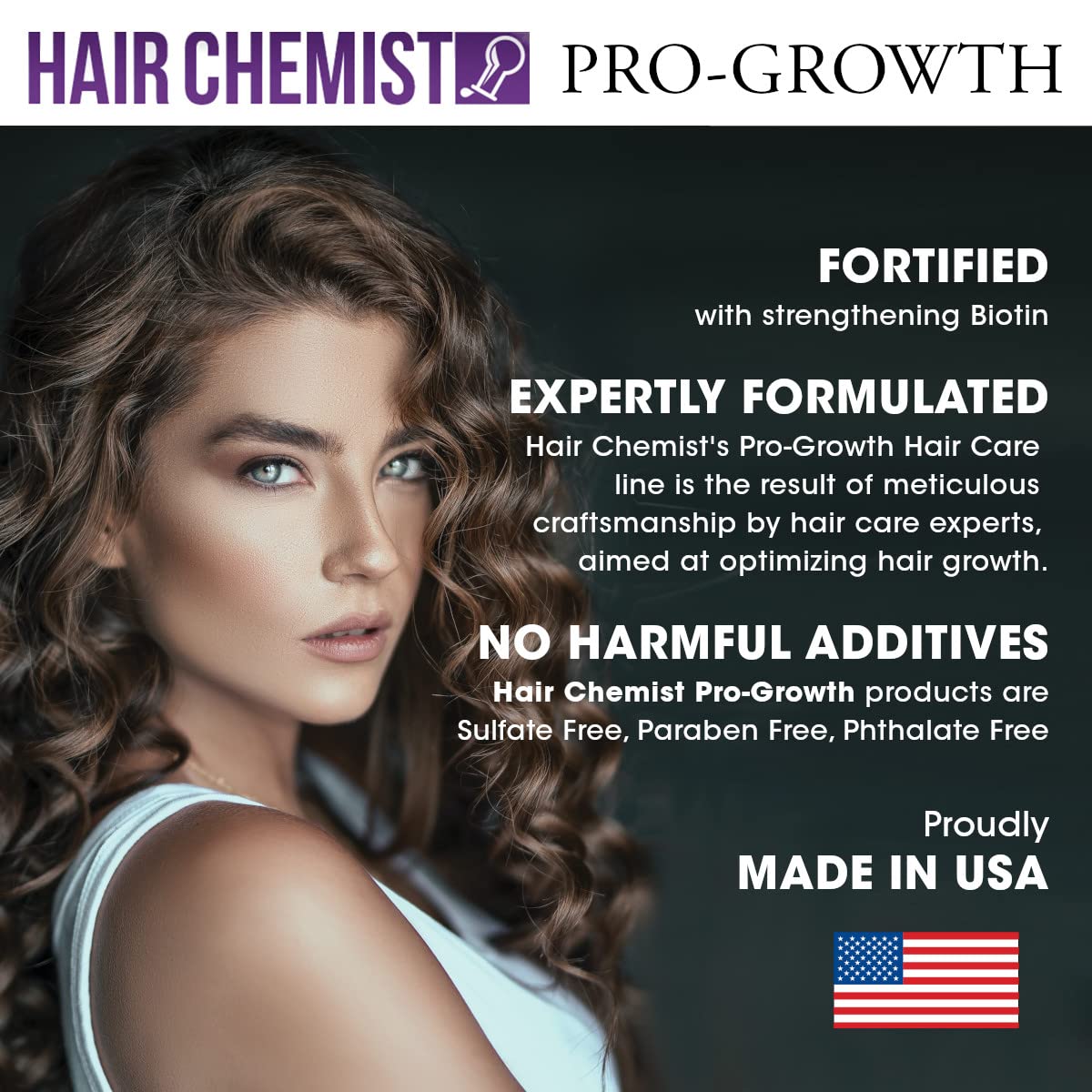 Hair Chemist in-shower use showing application and manageable styling benefit