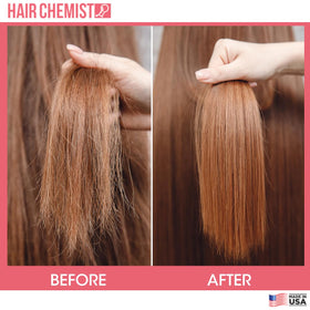 Hair Chemist ingredients label closeup emphasizing Batana oil and key nutrients