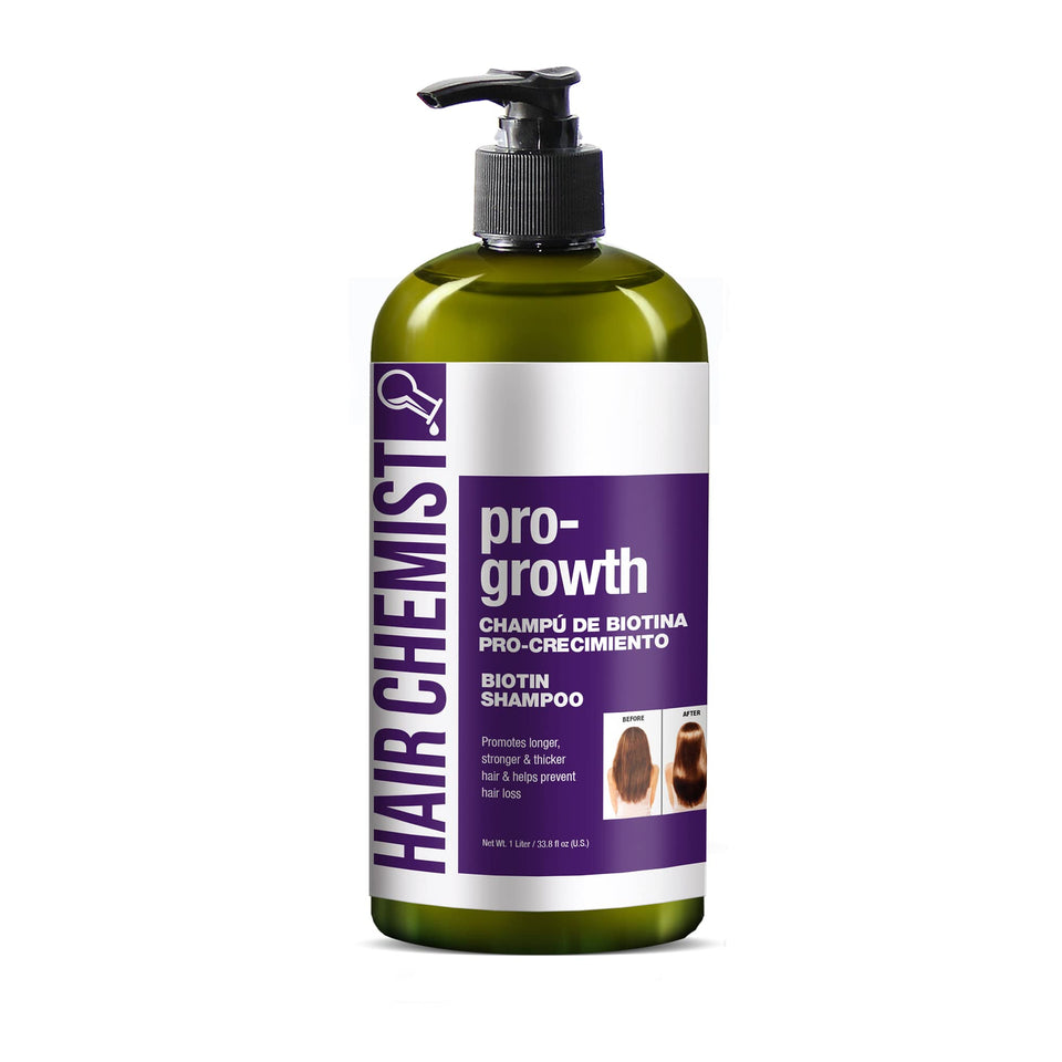 Hair Chemist front bottle showing label and 33.8 oz size benefit