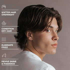 Hair Craft Co. CRVFT applied on curly hair for reduced frizz