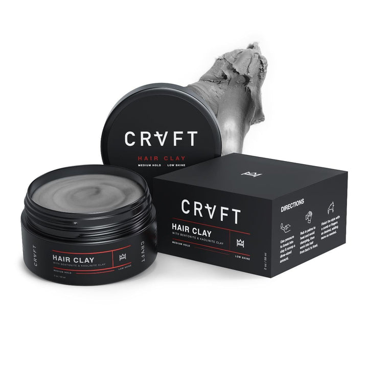 Hair Craft Co. CRVFT jar front view showing compact travel-ready 2oz design and branding