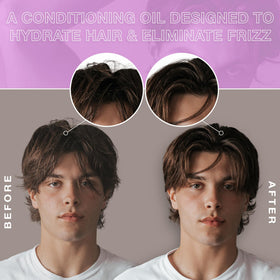 Hair Craft Co. CRVFT oil texture closeup showing lightweight sheen