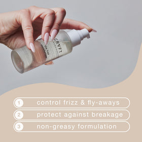 Hair Craft Co. pump and label close-up displaying scent and size