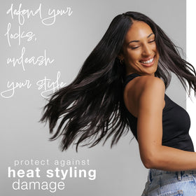 Hair Craft Co. CRVFT spray texture mid-air showcasing lightweight protective film