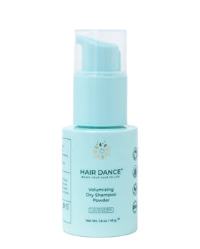 Hair Dance front jar showing lavender scent and eco label benefits