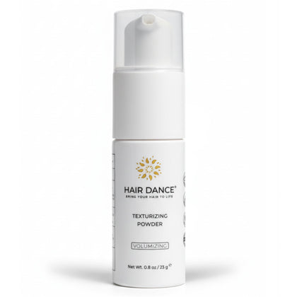 Hair Dance front packaging showing volumizing powder and benefits
