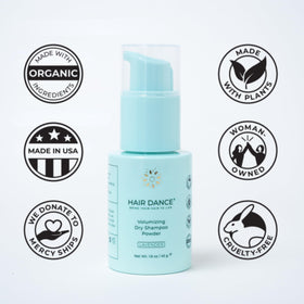 Hair Dance ingredient label close-up showing natural and safe ingredients