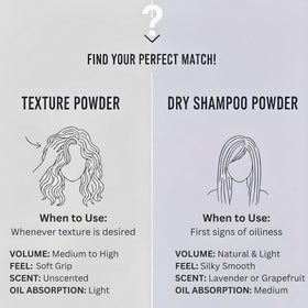 Hair Dance lifestyle shot of woman using powder for everyday styling