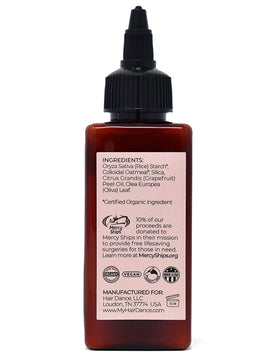 Hair Dance powder texture close-up showing fine oil-absorbing particles