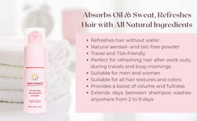 Hair Dance jar inside travel bag showing on-the-go refresh and easy storage