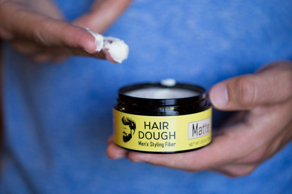 Hair Dough clay close-up highlighting clay texture for better hold benefit