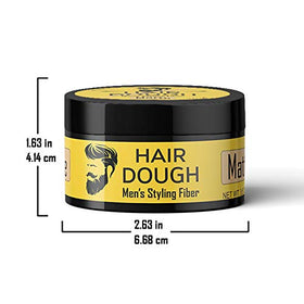 Product label of Hair Dough showing ingredients and water-based benefit