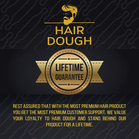Man in barbershop using Hair Dough for modern styling and long-lasting hold benefit