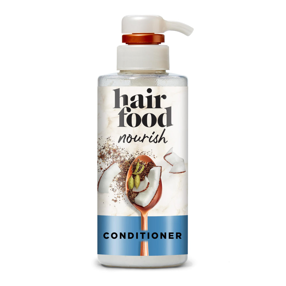 Hair Food front packaging showing bottle and product name benefits