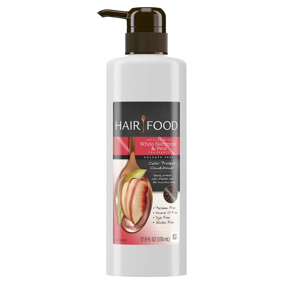 Hair Food front bottle view showing brand and color protect label benefit