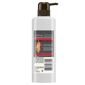 Hair Food back label close-up listing ingredients and usage benefits