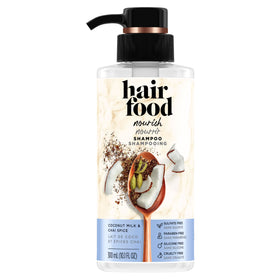 Hair Food front bottle showing coconut chai scent and uplift benefit